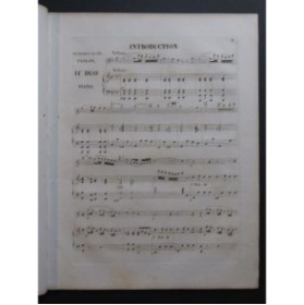 DUPIERGE Félix Duo No 2 op 66 Piano Violon ca1820