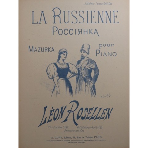 ROSELLEN Léon La Russienne Piano