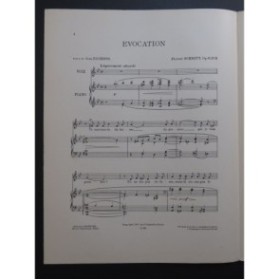 SCHMITT Florent Évocation Chant Piano 1912