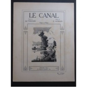 AUDRAIN Georges Le Canal Chant Piano 1928