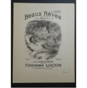 LUÇON Ferdinand Beaux Rêves Chant Piano ca1880