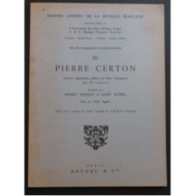 CERTON Pierre Chansons polyphoniques No 4 Chant 1968