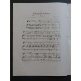 SCHUBERT Camille Le Gondelier de Venise Chant Piano ca1840