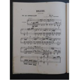 LE CORBEILLER Charles Boléro Piano ca1872