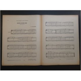 FAUGIER F. Benjamine Piano 1921