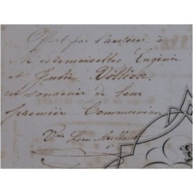 AUFFANT Mme Léon L'âme chrétienne Dédicace Chant Piano ca1850