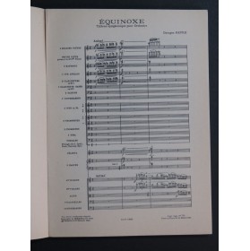 FAVRE Georges Equinoxe Tableau Symphonique Orchestre 1962