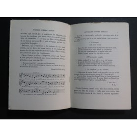 VALLÉRY-RADOT Pasteur Lettres de Claude Debussy à sa Femme Emma 1957