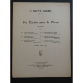 SAINT-SAËNS Camille Six études 2e Livre op 111 Piano