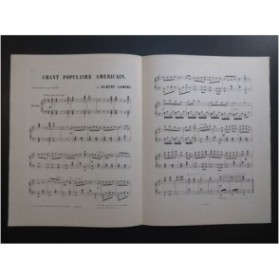 LANDRY Albert Chant populaire Américain Piano ca1880