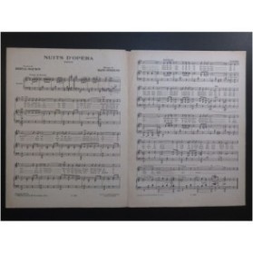 OURDINE Hans Nuits d'Opéra Chant Piano 1931