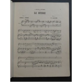 LACOME Paul Le Suisse Chant Piano ca1890