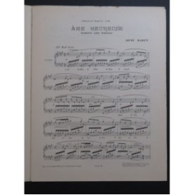 RABEY René Âme Heureuse Piano ca1920