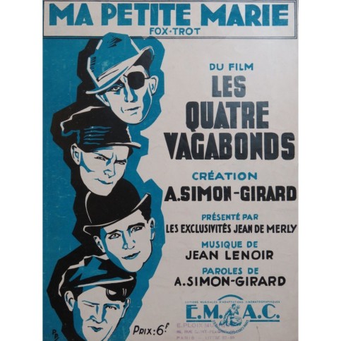 LENOIR Jean Ma petite Marie Chant Piano 1930