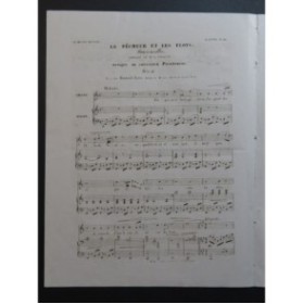 PIERMARINI Le Pêcheur et les Flots Barcarolle Chant Piano ca1840