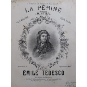 TEDESCO Émile La Périne Olivier Métra Piano 4 mains 1874