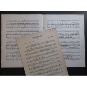 PARÈS Gabriel Crépuscule Mélodie Piano Clarinette ou Saxophone