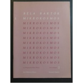 BARTOK Béla Mikrokosmos Vol 1 Piano 1987