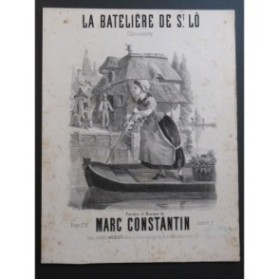CONSTANTIN Marc La Batelière de St Lô Chant Piano ca1850
