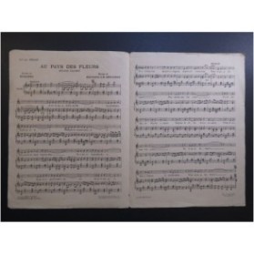 ROUSSEAU PHILIPPON R. Au Pays des Fleurs Chant Piano 1928