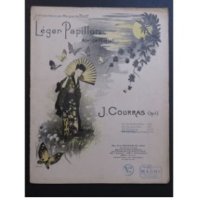 COURRAS Jeanne Léger Papillon Piano 1901