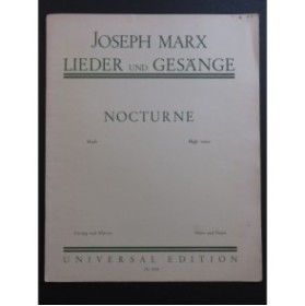 Marx Joseph Nocturne Chant Piano