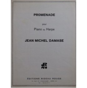 DAMASE Jean Michel Promenade Piano ou Harpe 1972