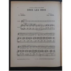 KOCHS Paul Sous les bois Chant Piano ca1905