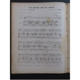 ARNAUD Étienne Les Quatre Ages du Coeur Nanteuil Chant Piano ca1850