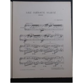 MARCHETTI F. D. Les Oiseaux Bleus Piano 1901