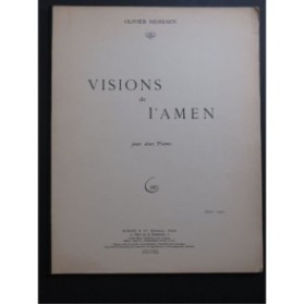 MESSIAEN Olivier Visions de l'Amen pour deux Pianos 1950