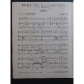 FAIN Sammy Près de la Cascade Chant Piano 1933