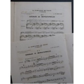 BERLIOZ Hector La Damnation de Faust No 7 Piano Violon ca1882