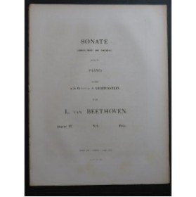 BEETHOVEN Sonate op 27 No 1 Piano 1863