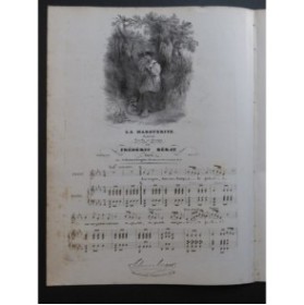 BÉRAT Frédéric La Marguerite Chant Piano ca1830
