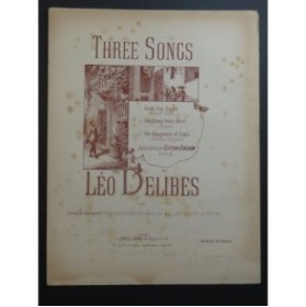 DELIBES Léo The Song That's Best Chant Piano ca1895