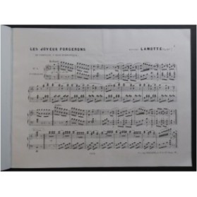 LAMOTTE Antony Les Joyeux Forgerons Piano ca1860