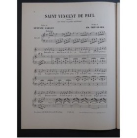 THUILLIER Edmond Saint Vincent de Paul Chant Piano ca1880