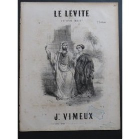 VIMEUX Joseph Le Lévite Chant Piano ca1845