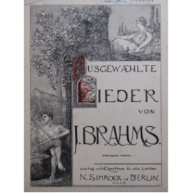 BRAHMS Johannes Lieder Vol 4 6 pièces Chant Piano