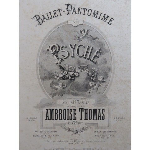 THOMAS Ambroise Psyché Ballet Pantomime Introduction Piano 1878