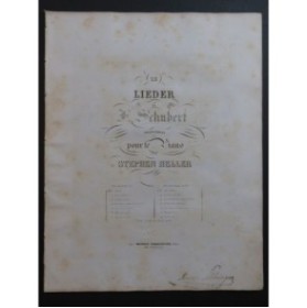 SCHUBERT Franz Le Roi des Aulnes Piano ca1840