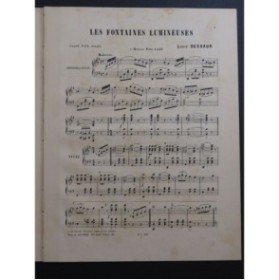 DESSAUX Louis Les Fontaines Lumineuses Piano ca1890