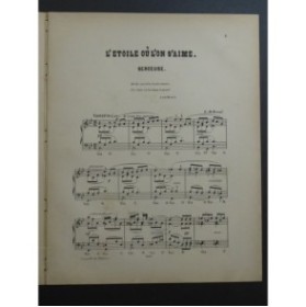 RONGÉ J. B. L'Étoile où l'on s'aime Piano ca1890
