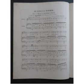 BÉRAT Frédéric Je n'ose la nommer Chant Piano ca1830