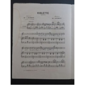 DUMONT Jules Violette Chant Piano ca1885
