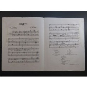 DUMONT Jules Violette Chant Piano ca1885