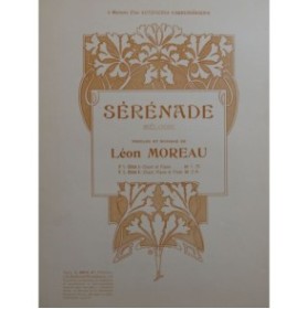 MOREAU Léon Sérénade Chant Piano ca1908