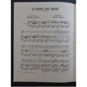 PETIT Albert Le Reveil des Roses Chant Piano ca1880