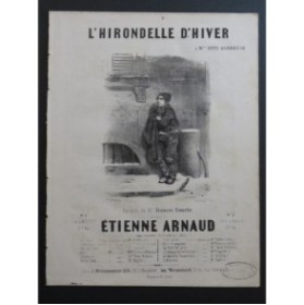 ARNAUD Étienne L'Hirondelle d'Hiver Chant Piano 1850